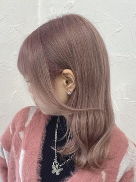 プライズ 表参道原宿店(prize) ピンクベージュハイトーンピンクカラー原宿表参道