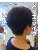メンズライク/ショート/マッシュ/小牧