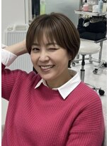 グレカ(GRECA) ナチュラル前髪、小顔見えショートボブ