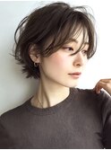大人ショートレイヤー白髪ぼかし脱白髪染め40代50代60代原宿