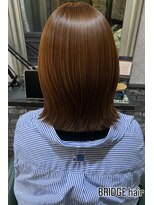 ブリッジ ヘアー(BRIDGE hair) 切りっぱなし外はねボブ