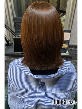 ブリッジ ヘアー(BRIDGE hair) 切りっぱなし外はねボブ