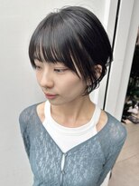 ステアケース ギンザセブン(stair:case ginza7)&nbsp;髪質改善カラー耳かけ丸みショートボブ