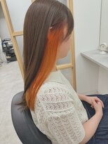 ネウィ ファミ 吉祥寺(newi fhami) インナーカラー×オレンジ