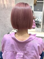 ディーヴァヘアーエズ(DIVA hair Eze) 小顔ミニボブ ピンクカラー艶髪大人ヘア