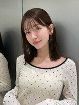 サンドイエナ 横浜店(sand yena)&nbsp;鎖骨ミディアム×透明感グレージュ