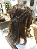モテ可愛く編み込みハーフアレンジ♪【担当 木村沙織】