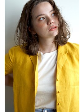 ミラバイグリーン(Mira by green) ヴェールウェーブ×切りっぱなしボブ♪ 【ワンレン】ボルドー