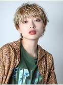 short(ショートウルフ、ブロンドアッシュ、野暮)