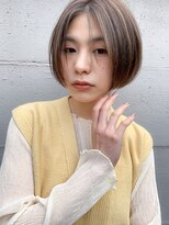 ミィ 表参道(mee.)&nbsp;【mee.】ハセガワヒトシ 春　ベージュハイライト　ボブ