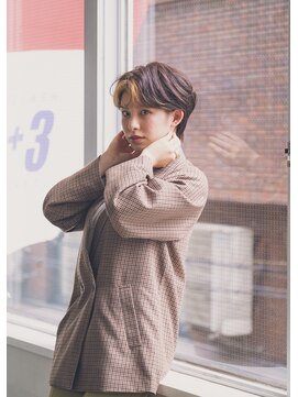 遊人セントラル(CENTRAL) [心斎橋/難波］バンクインナーカラー&ハンサム前髪なしショート