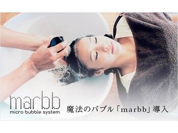 ヘアーメイクピース(hair make Peace)の写真/マイクロバブル【marbb】の炭酸泉で頭皮から美しく！トリートメントやカラーの浸透もサポート◎