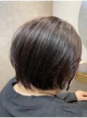 ショートボブ×ツヤカラー×バーム