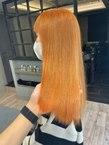 ルーブ トウキョウ(Loob. TOKYO)&nbsp;オレンジカラー.ペールオレンジ.韓国風カラー.ケアブリーチ