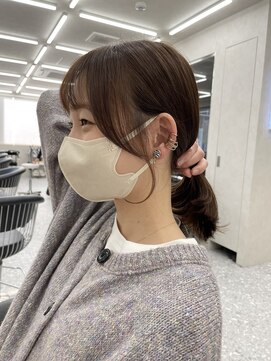 ロンド マーレ 天神大名店(Lond mare) イメチェン/チェリーブラウン/フェミニン/ダークアッシュ/束感