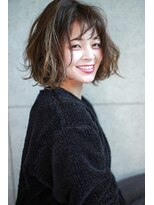 オーバーヘアー 尼崎店(over hair)&nbsp;【over hair】 ウェーブミディアムスタイル