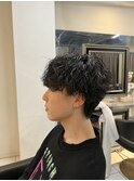 波巻きスパイラルパーマ 波巻きパーマ メンズパーマ