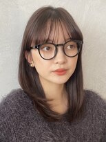 ノイ(noi) 顔周りレイヤーカットグレージュカラーくびれボブベージュカラー