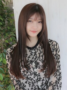 アグ ヘアー ミーナ 岩槻店(Agu hair mina)の写真/高彩度で透明感のあるカラーを“Aguレシピ”で実感！あなたの理想のスタイルが叶う♪