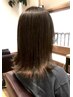 【平日限定】カット+縮毛矯正（ミディアム）+marbbクレンジング無料　14300円