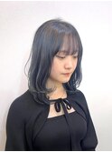 ダブルカラー/大人ボブ/黒髪スタイル/髪質改善/縮毛矯正 
