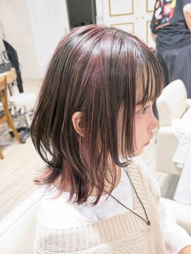 アルクバイネオリーブ 荻窪店(arc by neolive) レイヤーボブ×ピンクハイライトインナー
