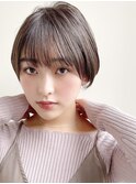 ★前下がりショートボブハンサムショートカットカラーパーマケア