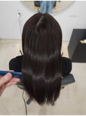 髪質改善縮毛矯正/ミディアム/美髪ストレート/暗髪