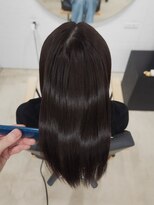 ビーヒアナウ N゜03 金沢駅西店(BE HERE NOW) 髪質改善縮毛矯正/ミディアム/美髪ストレート/暗髪