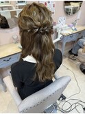ハーフアップ