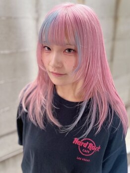 エンブリーチ バイ タグ 樟葉(enn. bleach by t.a.g)の写真/【期間限定 ダブルカラー+改善TR ¥9900】デザインカラーに自信アリ☆［樟葉駅/ブリーチ］