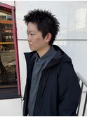 スパイキーショート メンズカット メンズショート 短髪 眉毛