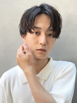 ビジネスヘア×ナチュラルセンターパート