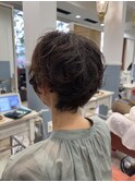 ナチュラルパーマ、マッシュショート