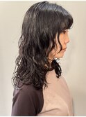 スパイラルパーマセミロングパーマニュアンスパーマ/木梨健太