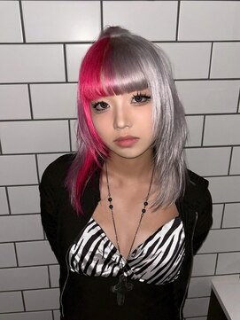 ベレーザ 渋谷(BELEZA) 15858ブリーチ＆ダブルカラー渋谷エンドカラーラウンドバング