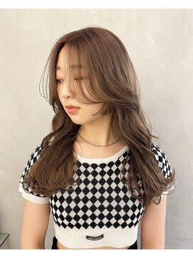 フォト 武蔵小杉(foto) ミディアム暗めカラーデザインカラーフェイスフレーミング