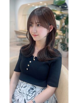 シックスバイギンザロンド 名古屋(six by ginza Lond) 盛れる顔周り　やわらかブラウンカラー