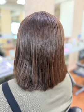 アークスヘアー 20代30代ミニボブココアブラウン小顔美肌ストレート丸み