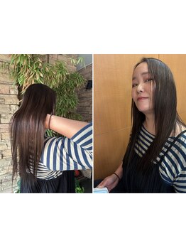 【ご新規様撮影モデル】ネオメテオストレート+メテオカラー+カット\9,500