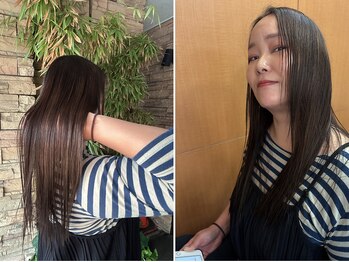 シンラヘアー(SINRAhair)の写真/【ご新規様撮影モデル】ネオメテオストレート+メテオカラー+カット¥9,500