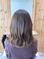 ルシール バイ アリア(Lucir by aria)&nbsp;ソフトグレージュ×ミディアムボブ