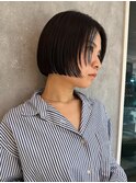 切りっぱなしミニボブ