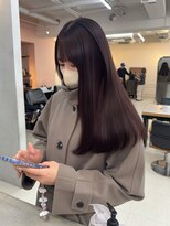 エクラ(ECLAT)&nbsp;縮毛矯正しててもかわいいピンクブラウン♪