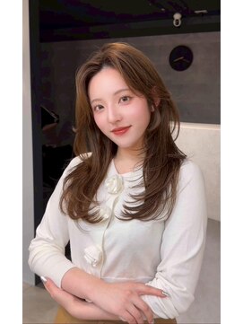 ハオ(hao) 【hao渋谷】レイヤーカット×オリーブベージュ