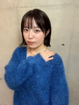 ブルーメ(Blume...) 外ハネボブ/アッシュカラー/暗髪/大人可愛いボブ