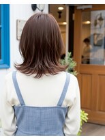 アズグロウヘアー(AS GROW HAIR)&nbsp;ナチュラルブラウン×軽めレイヤーミディ
