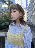 ☆デザインカラー前髪レイヤーカットブリーチ横浜駅　