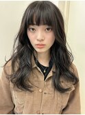 レイヤーカット、顔まわりレイヤー、透明感カラー