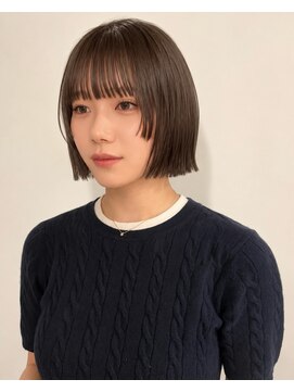 ノラ ギンザ(NORA GINZA) 【喜友名】ボブレイヤーボブ髪質改善ストレートパーマブラウン